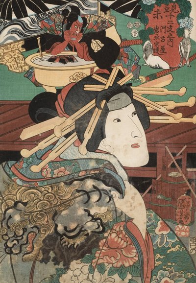 Woodcut by Utagawa Kuniyoshi